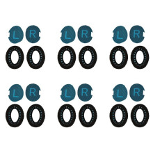 12X Replacement Earpads Ear Pad Foam Ear Pad Memory Foam Replacement Ear Cushion for ,AE2-W Headphones. Black&