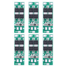 6X 2S 20A 7,4V 8,4V 18650 Lithiumbatterij Beschermkaart/Bms-Kaart Standaard