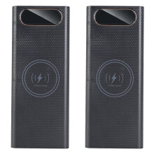 2X Boîtier de Chargeur de Batterie Power Bank DIY avec Fonction D'Éclairage 8x21700 Boîtier de Stockage de Batterie Organiser 22,5 W