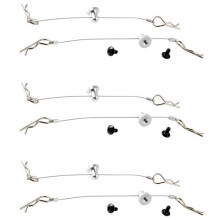 Pin de Clip de Alambre de Carcasa de Cuerpo Anti-Perdida de 6 Piezas con Retenedor de Tornillo para  / Hsp / Arram / Axial Ecx 1/10 RC Repuesto