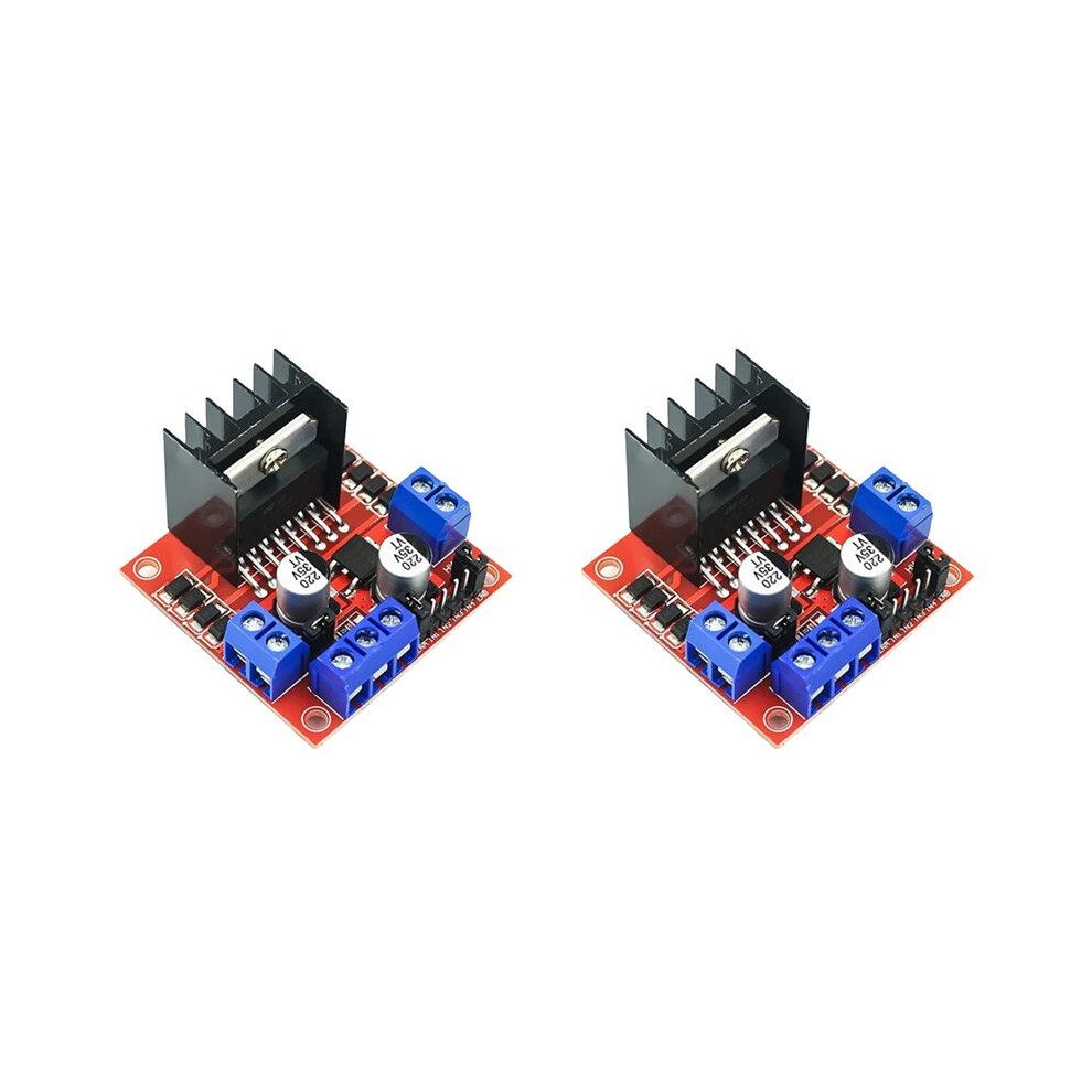 2X L298n Module Dual H-Bridge Stepper Motor Driver Board Module 2A/25W, Suitable For Robots And Cars 6034035858286