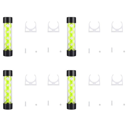 4pcs 200mm Water Cooling PC Water Tank Computer Water Cooling Tank with G1/4 Thread (Green)