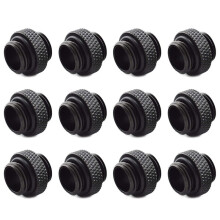 12Er-Pack G1 / 4 Zoll 5 mm Stecker-Stecker-Anschluss mit Abgedichtetem O-Ring für PC-Wasserkühlungssysteme