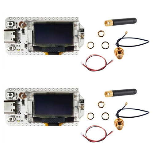 2X LORA32-V3 for  Development Boards SX1262 ESP32-S3 Node WIFI Meshtastic Supported for 433-510Mhz