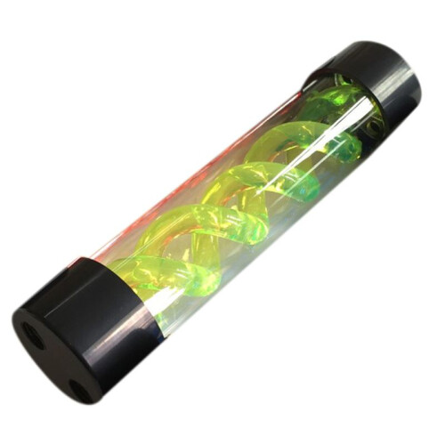 4pcs 200mm Water Cooling PC Water Tank Computer Water Cooling Tank with G1/4 Thread (Green) 2