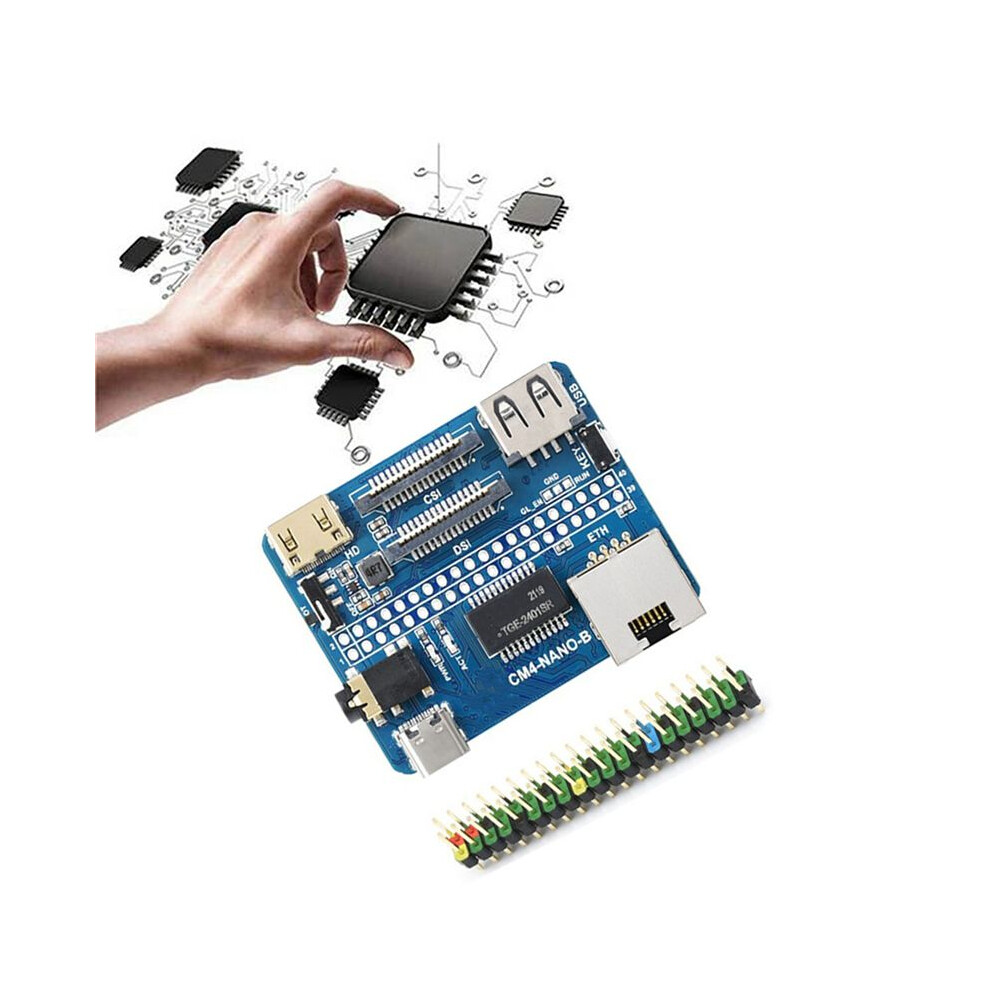 2X For Raspberry Pi Cm4 B Expansion Board Gigabit Rj45 Port 4K 30Fps 40Pin Gpio For Raspberry Pi Compute Module 4 6032906997201