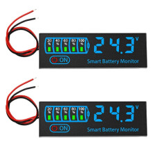2X 18650 Li-Ion Lipo Lithium Test 7-55V Acid Battery Level Indicator Tester LEDDisplay Meter Module,D