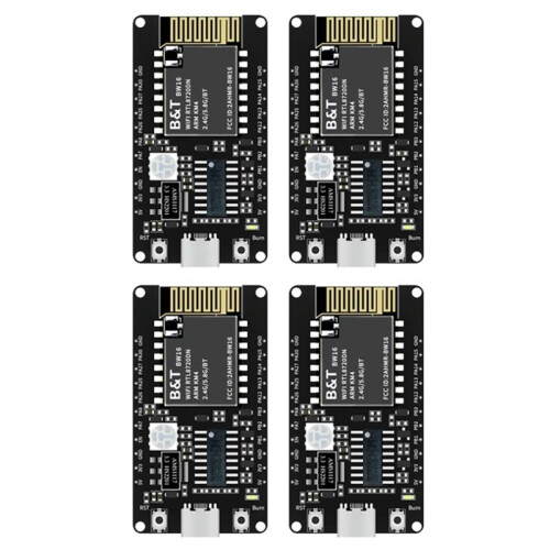 4X BW16-Kit Development Board RTL8720DN Dual-Band Wi-Fi Low-Power  BLE Module Type-C Interface