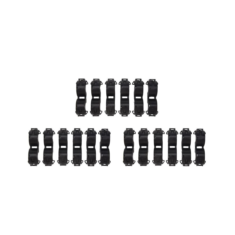 18 Pcs Black 15Mm Dia Cord Ferrite Core Noise Suppressor Filters 6033259166733
