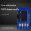2pcs 0.96 Inch OLED Display Module 12864 Screen Module with Matrix & 4 Key Keyboards IIC 5