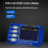 2X Modulo Display OLED da 0,96 Pollici 12864 Modulo Schermo con Matrice e Tastiere A 4 Tasti IIC 7