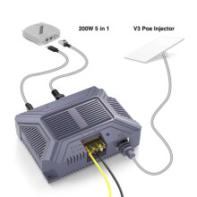 10X for Starlink V3 Poe Injector 200W 5 in 1 GigE Passive ESD Protection with USB Type-C Power Output  Converter 9-36V