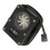 2X PC Water Cooling Flow Meter Indicator 12V Small 3pin Interface G1/4 Thread Pom Rustproof Computer Flow Meter Black 5