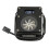 2X PC Water Cooling Flow Meter Indicator 12V Small 3pin Interface G1/4 Thread Pom Rustproof Computer Flow Meter Black 6