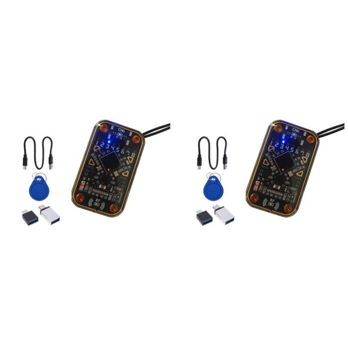 2X Perfect Epoxy Shell Chameleon Ultra Contactless Smartcard Emulator Compatível com NFC Read Writer (Compatível)