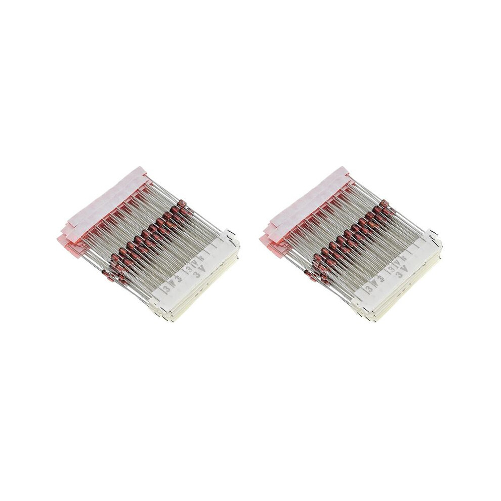 500Pcs 1W Zener Diode Assorted Kit 3V-33V, 25 Values Assorted Assortment Set, Electronic Component Diy Kit 1N47 4712150874825