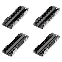 4X Radiator M.2 SSD NVMe M2 2280 Dysk Twardy Półprzewodnikowy Aluminiowa Uszczelka Radiatora do M.2 2230 2280 NGFF NVME SSD