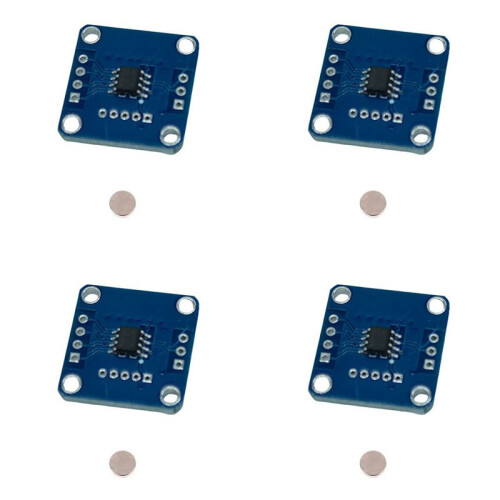 4X Magnetic Encoder MT6701 Magnetic Induction Angle Measurement Sensor Module 14bit High Precision Can Replace AS5600