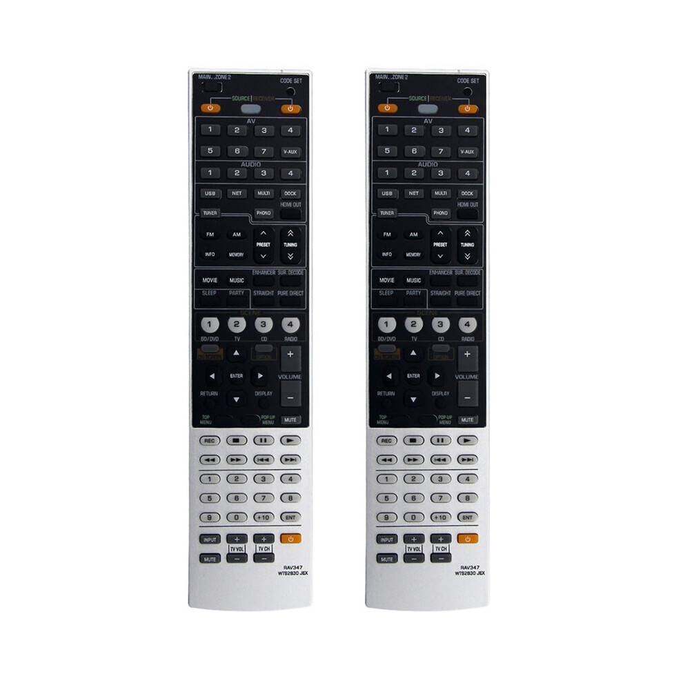 2X Rav347 Wt92830jex Replaced Remote Control For Av Receiver Rx-V1067bl Rx-V1067 Rxv1067bl Rxv1067 Rx-A1000 6031445563328