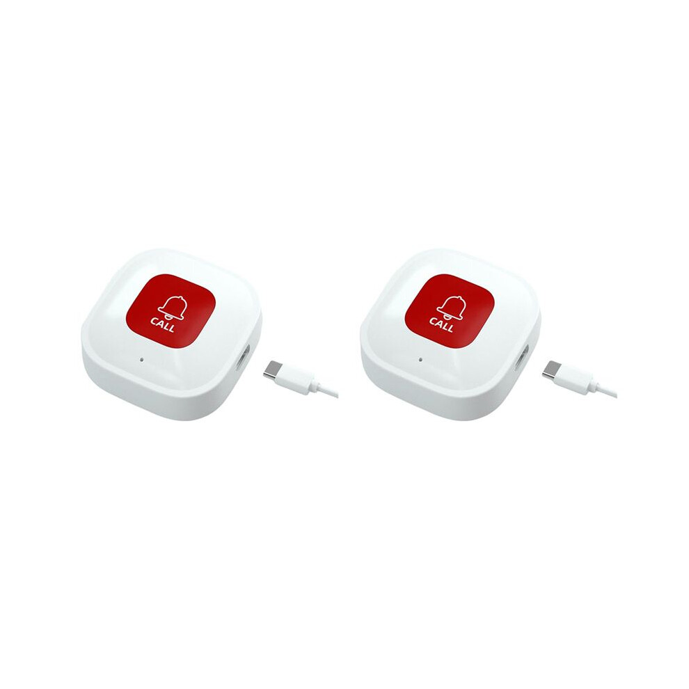 2X Tuya WiFi  SOS Call Button Wireless Caregiver Pager Phone Alert Transmitter Emergency Call Button for Elder