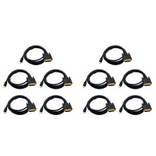 10X USB TYPE C to DVI Cable USB Type C to DVI 24+1 Adapter 4K 30Hz (6FT/1.8M)for 3 for 2017/2016 Pro