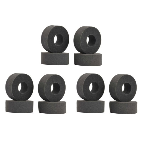 12 Peças Pneu de 2,2 Polegadas Espuma de Esponja Macia Ajuste 1/10 RC Esteira 125-130 mm Diâmetro 2,2 Polegadas Pneus