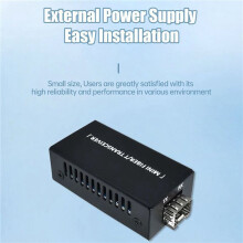 2X RJ45 Fiber Optic Transceiver Gigabit SFP Single-Mode Single Fiber 1.25G Transceiver 100/1000M Fiber Optic Transceiver