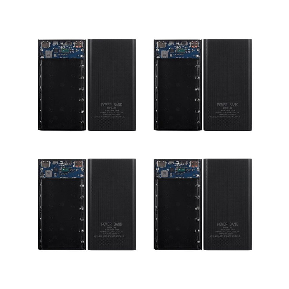 4X 18650 Battery Power Bank Box 22.5W Fast Charging Lcd Display 20000Mah Power Board For 6X18650 Battery (A) 4711042994191