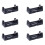 6X Plastic Custodia A Conchiglia per Batteria A Bottone 3V Cr123A Shell Nera 1