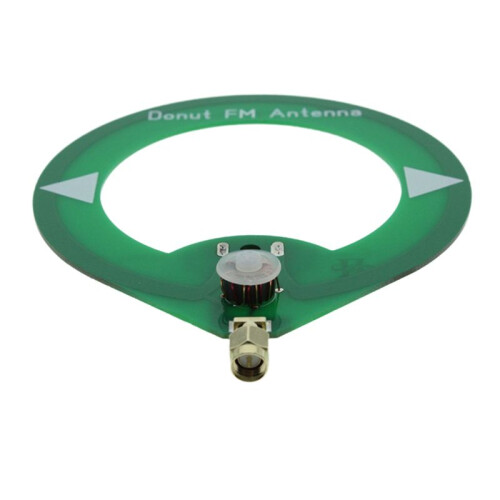 2X Antena FM Donut 75M-135MHz Antena FM SMA Interface Macho  Antena Loop 1