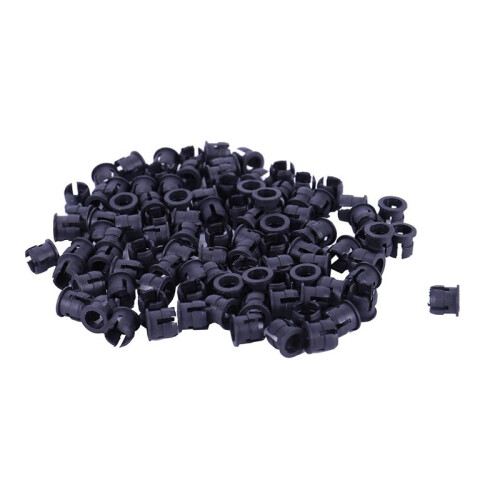 800 Pieces Black Plastic 5mm LED Clip Holder Display Panel Mount Cases 1