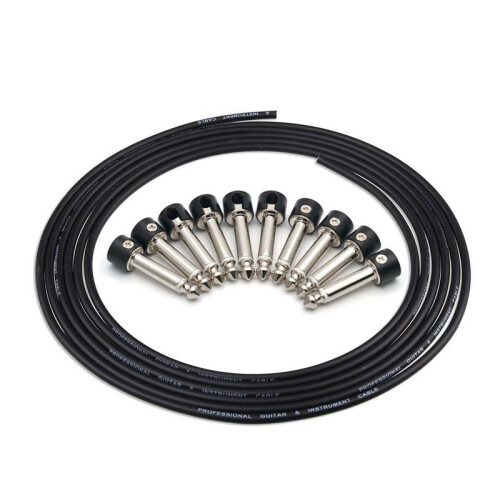 4X Solderless Connectors Design Guitar Cable Diy Guitar Pedal Patch Cable Kit 1