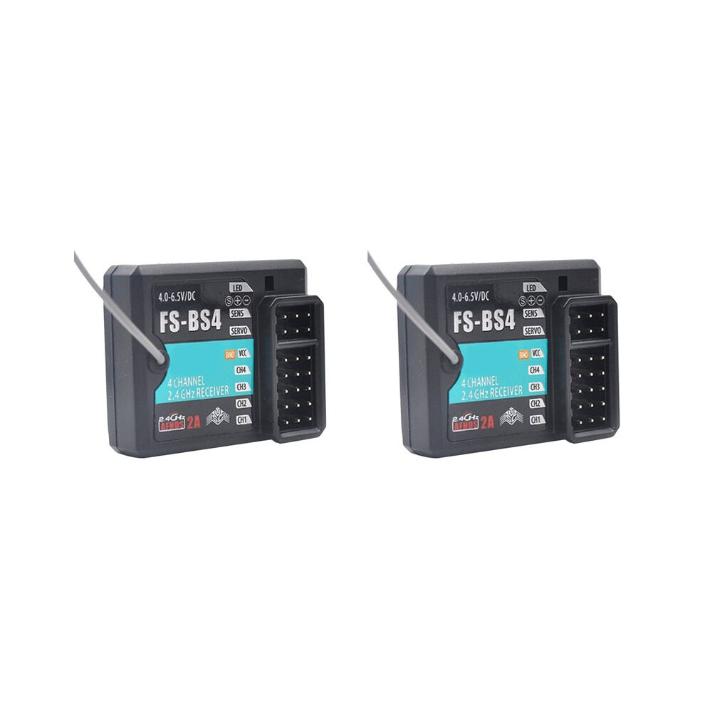 2X For Flysky Fs-Bs4 Receiver With Gyro Stabilization System For Flysky Fs-It4s / Fs-Gt5 Rc Car Boat Accessories Light 6032513336325