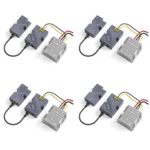 4X for Starlink PoE Injector 150W Dish Cable Adapter to RJ45 Car Step Converter 12V to 48V for Starlink V2 Outdoor