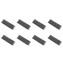 8X Witte Letters Franse Azerty Toetsenbord Sticker Cover Zwart voor Laptop PC