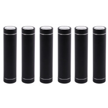 6X 2600mAh Portable External USB Power Bank Box Battery Charger for Mobile Phone(Without Battery) Color:Black