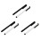 6 X Universal Stylus Pens for /Itouch//Touchscreen Devices 3 Silver 3 Black 1