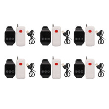 6X Pager de Cuidador Sem Fio Sistema de Chamada de Enfermeira Sem Fio Botão de Alerta À Prova D'Água para Hospital Doméstico