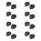 16 Pcs CR2450 Coin Cell Button Battery Socket Holder Case 2 Pins Black 1