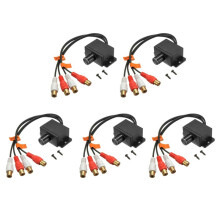 5X Universal Amplifier Bass RCA Gain Level Volume Control Knob for Car Home Black