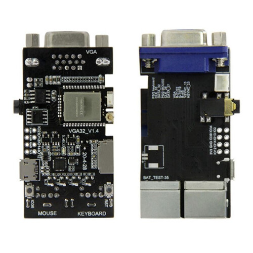10X FabGL VGA32 VGA ESP32 PSRAM Module V1.4 Controller PS/2 Mouse Keyboard  Library Game ANSI 1