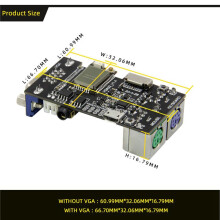 10X FabGL VGA32 VGA ESP32 PSRAM MóDulo V1.4 Controlador PS/2 Mouse Teclado GráFicos Biblioteca Jogo ANSI/VT Terminal Circuits