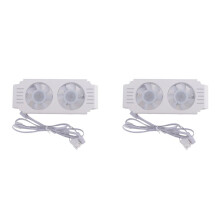 2X Computer RAM Memory Module Cooler PC DDR4 DDR5 Overlock Dual ARGB Sync PWM Fans Aluminium RGB Cooling Radiator(B)
