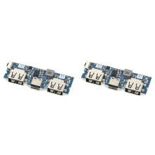 2X Micro-USB/Type-C 5V 2.4A Dual USB 18650 Boost Battery Charger Board Mobile Power Bank Accessories for Phone DIY A