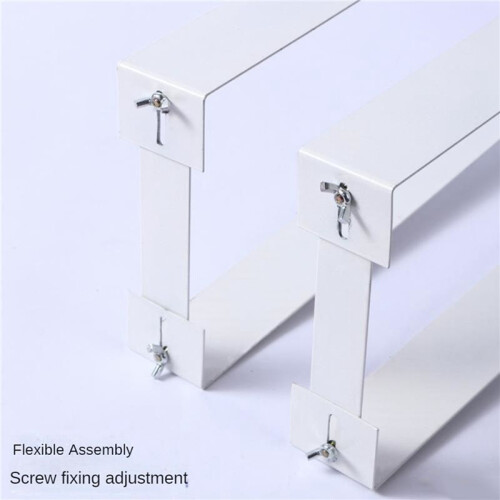 2 Set Onder Bureau PC-Montagebeugel voor Computerkast Computer Mainframe Hanger Host Box Standbeugel Rack Wit 2