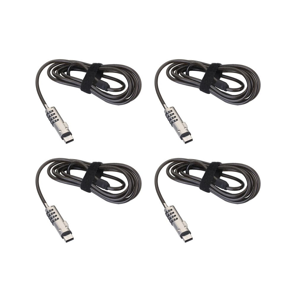 4X Usb Password Lock Computer Lock Password Protection Anti-Theft Lock Universal Laptop Computer Password Lock 6032681544164