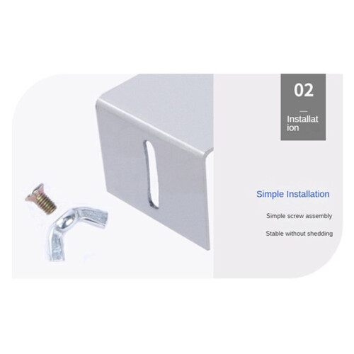 2 Set Under Desk PC Mount Bracket for Computer Case Computer Mainframe Hanger Host Box Stand Bracket Rack White 1