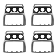 4X 2 Din Car Refitting Fascia Fit for  Octavia Audio Fascia Stereo Radio DVD CD Panel Dash Mount Trim Kit Frame