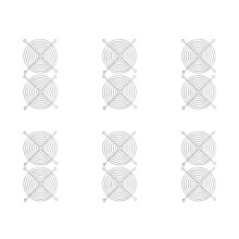 12 X Metalltråd Fingerskyddsgrill för 120 X 120 mm Datorfodral Fläkt
