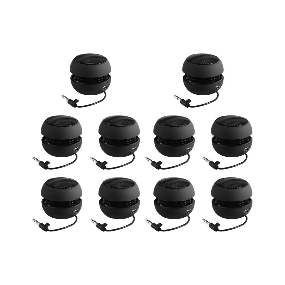 10X Portable Travel Loud Speaker With 3.5Mm Audio Cable Low Voltage Built-In Battery Retractable Speaker For 6033227121634